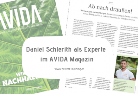 Personal Trainer Daniel Schlerith gibt Expertentipps im AVIDA Magazin